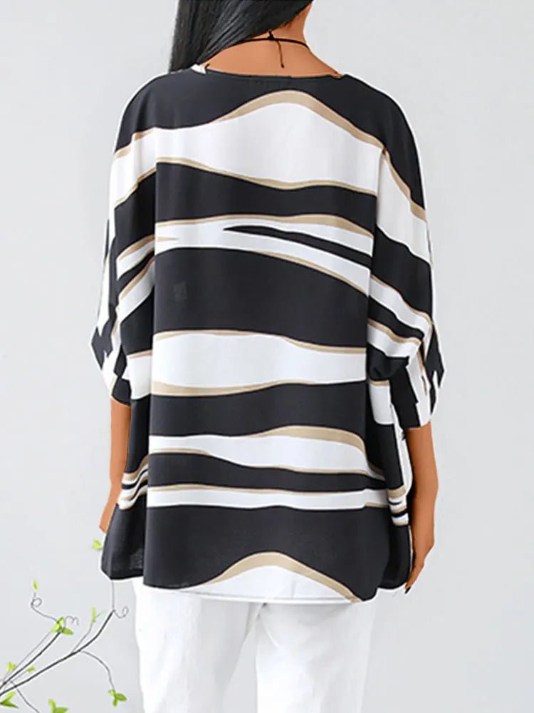 Blouse Chic à Encolure Ronde pour Femmes - Marie Montel