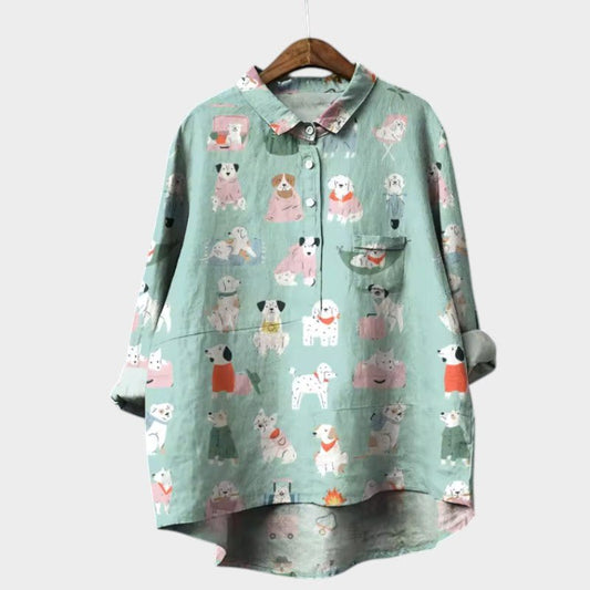 Blouse Chic à Motifs pour Femmes - Marie Montel