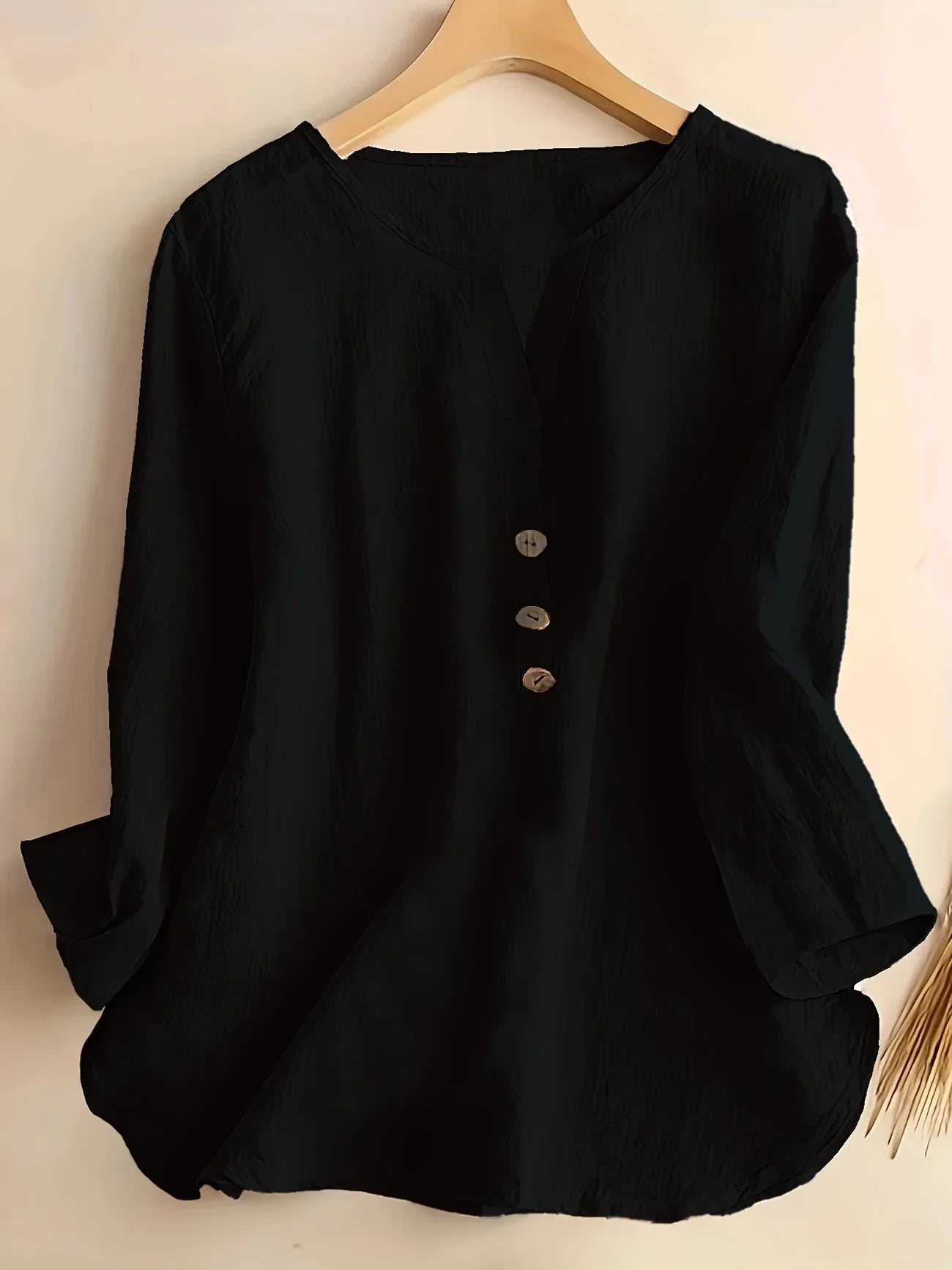 Blouse Décontractée à Col en V pour Femmes - Marie Montel