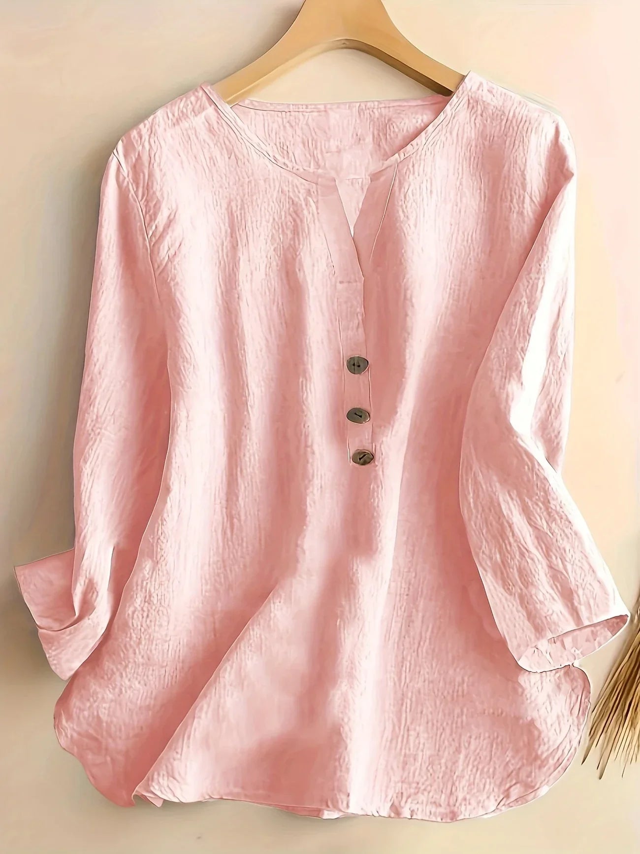 Blouse Décontractée à Col en V pour Femmes - Marie Montel