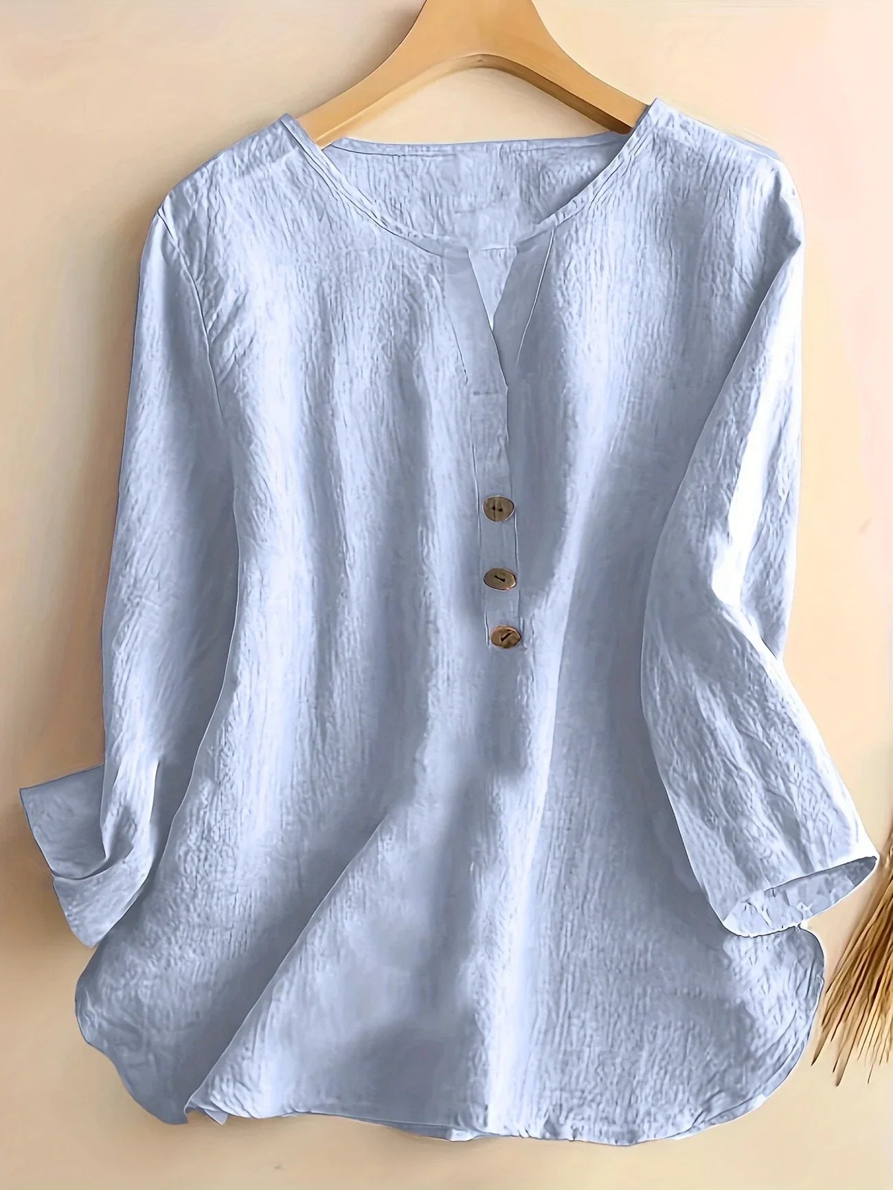 Blouse Décontractée à Col en V pour Femmes - Marie Montel