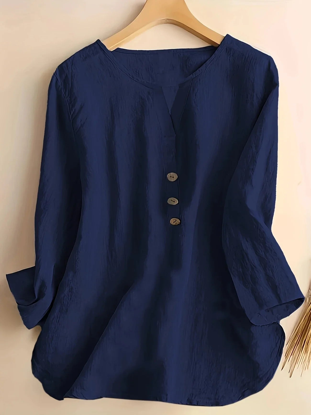 Blouse Décontractée à Col en V pour Femmes - Marie Montel