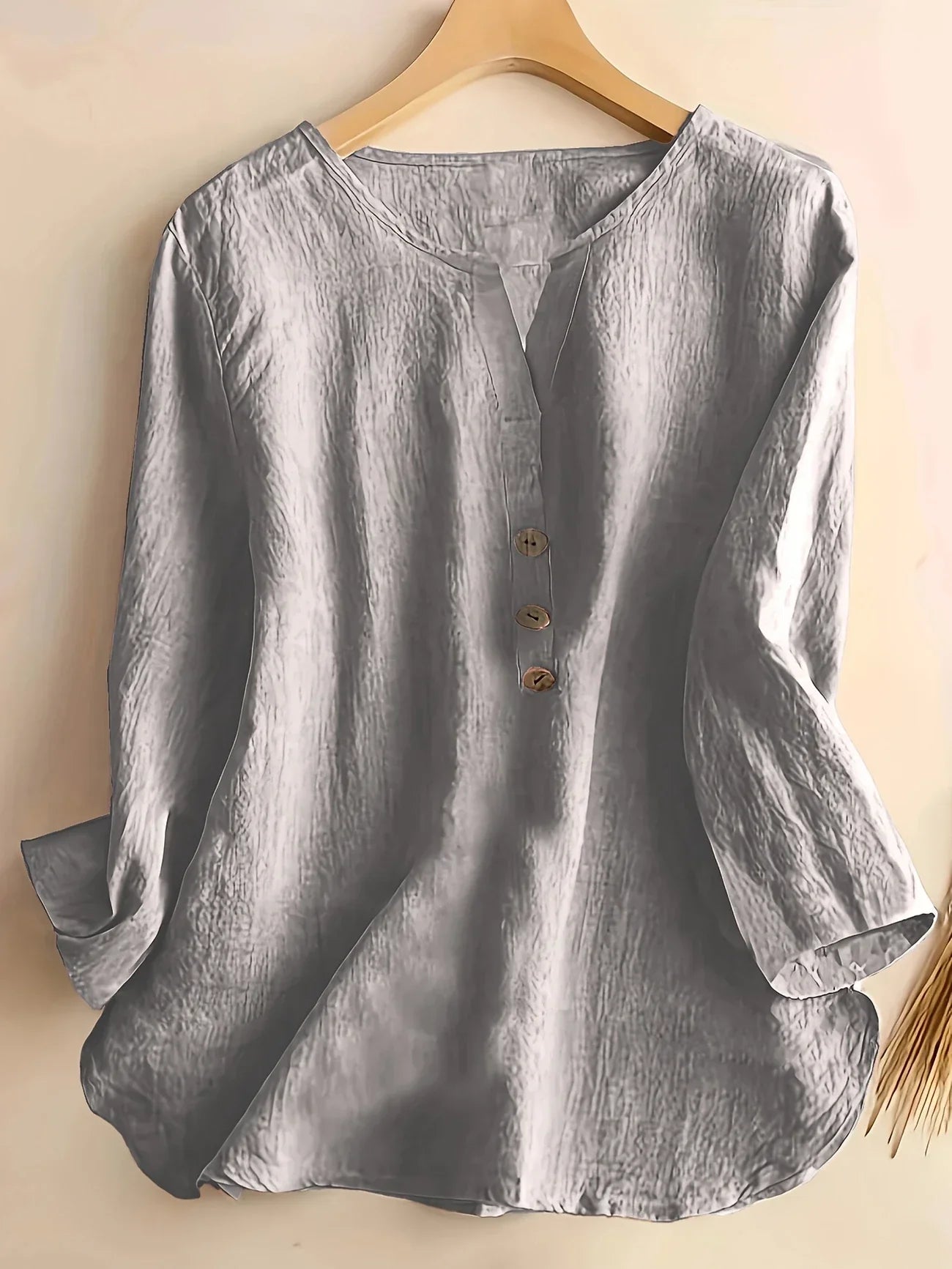 Blouse Décontractée à Col en V pour Femmes - Marie Montel