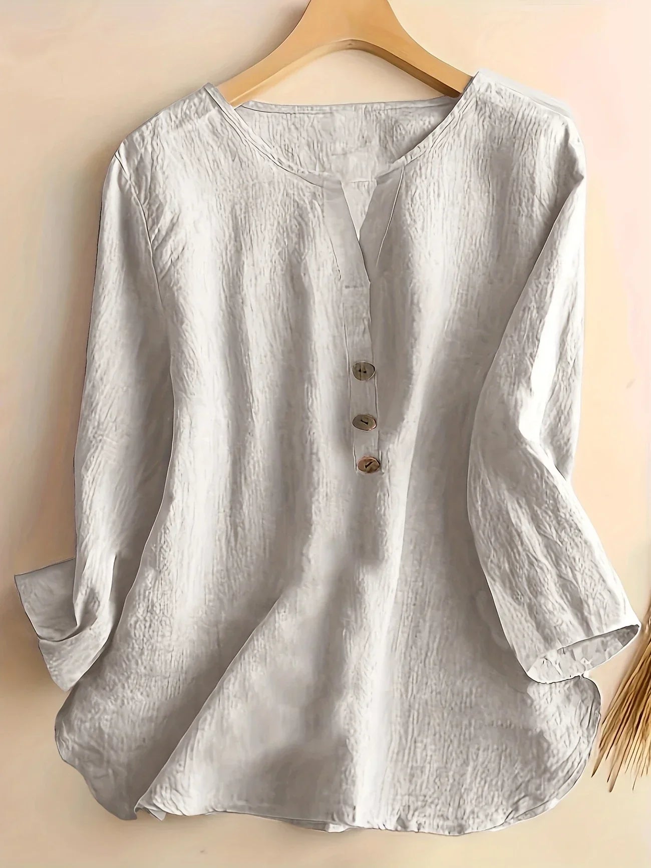 Blouse Décontractée à Col en V pour Femmes - Marie Montel