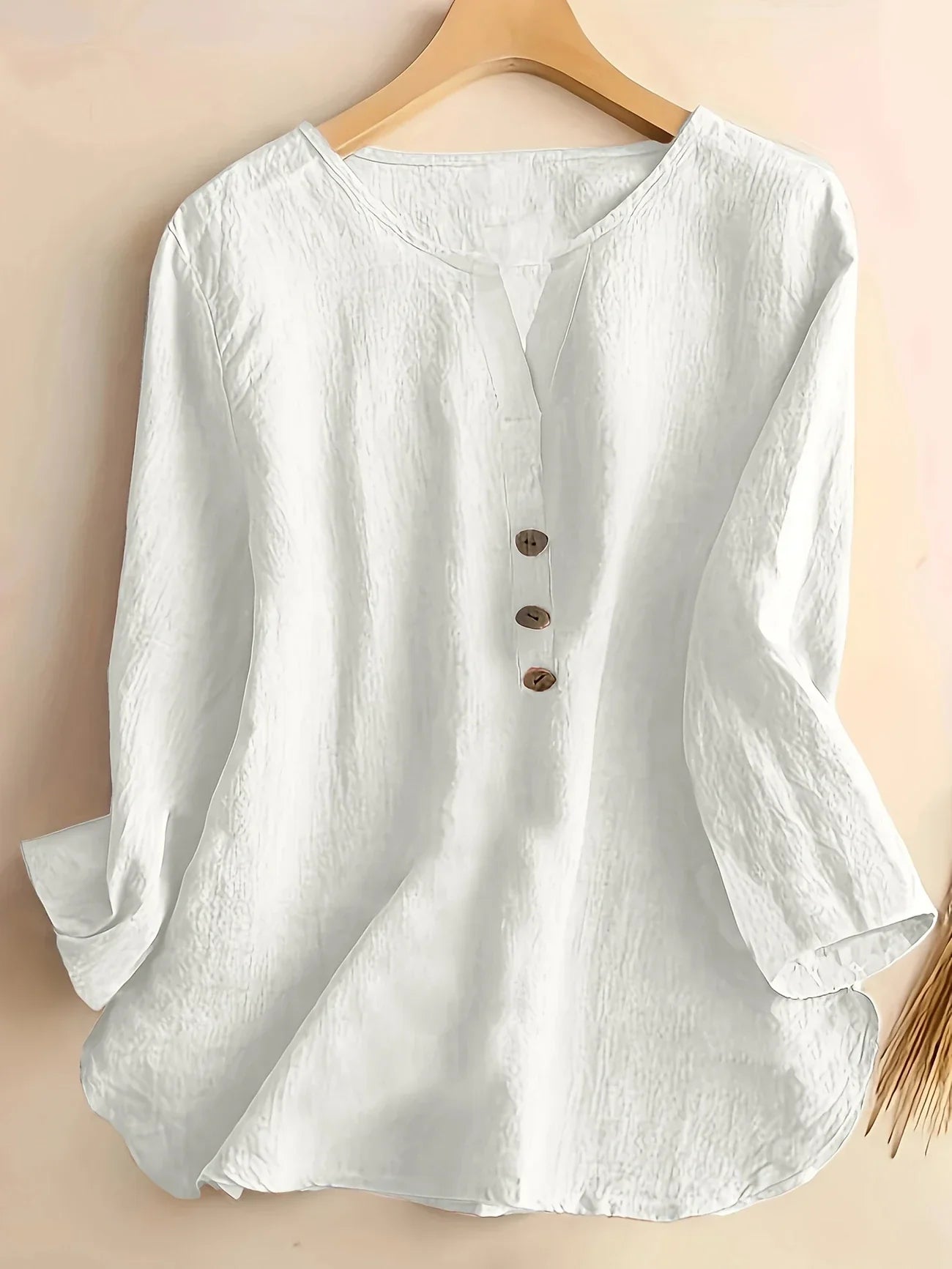 Blouse Décontractée à Col en V pour Femmes - Marie Montel