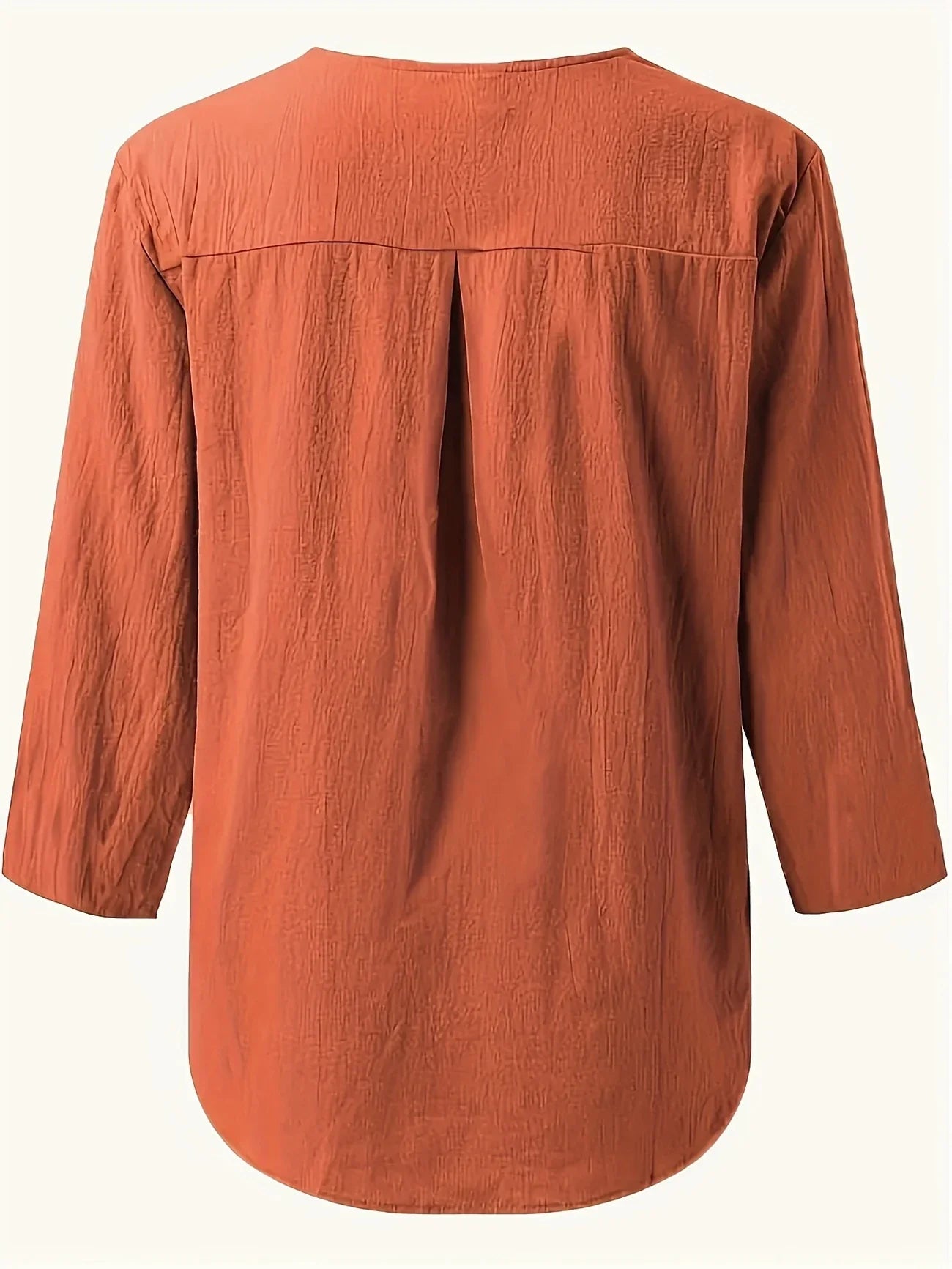 Blouse Décontractée à Col en V pour Femmes - Marie Montel