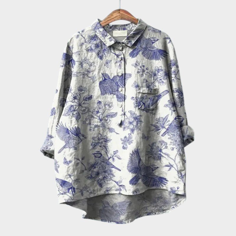 Blouse Élégante à Imprimé Floral pour Femmes - Marie Montel