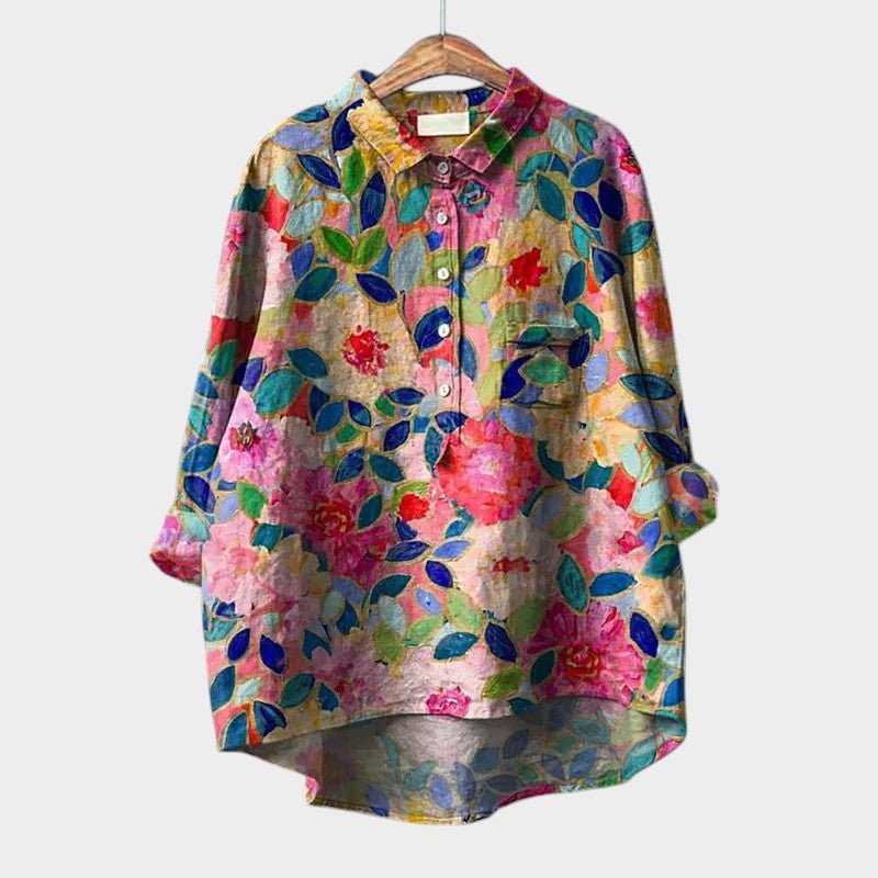 Blouse Élégante à Imprimé Floral pour Femmes - Marie Montel