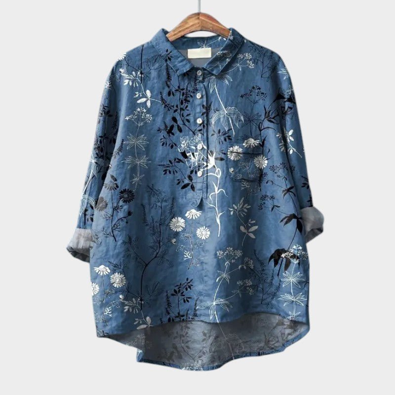 Blouse Élégante à Imprimé Floral pour Femmes - Marie Montel