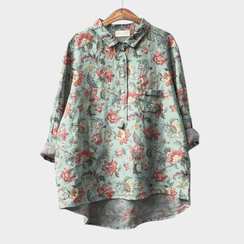 Blouse Élégante à Imprimé Floral pour Femmes - Marie Montel