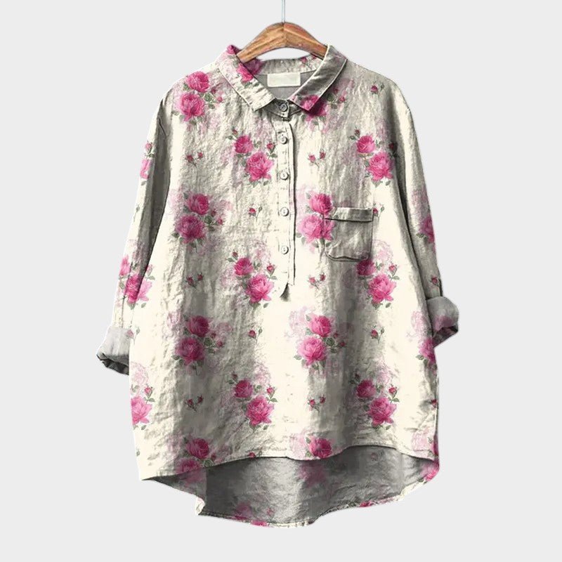 Blouse Élégante à Imprimé Floral pour Femmes - Marie Montel