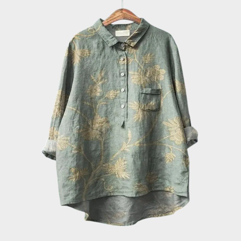 Blouse Élégante à Imprimé Floral pour Femmes - Marie Montel