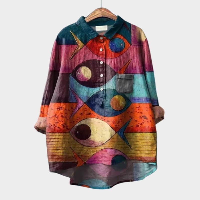 Blouse Élégante à Manches Courtes pour Femmes - Marie Montel