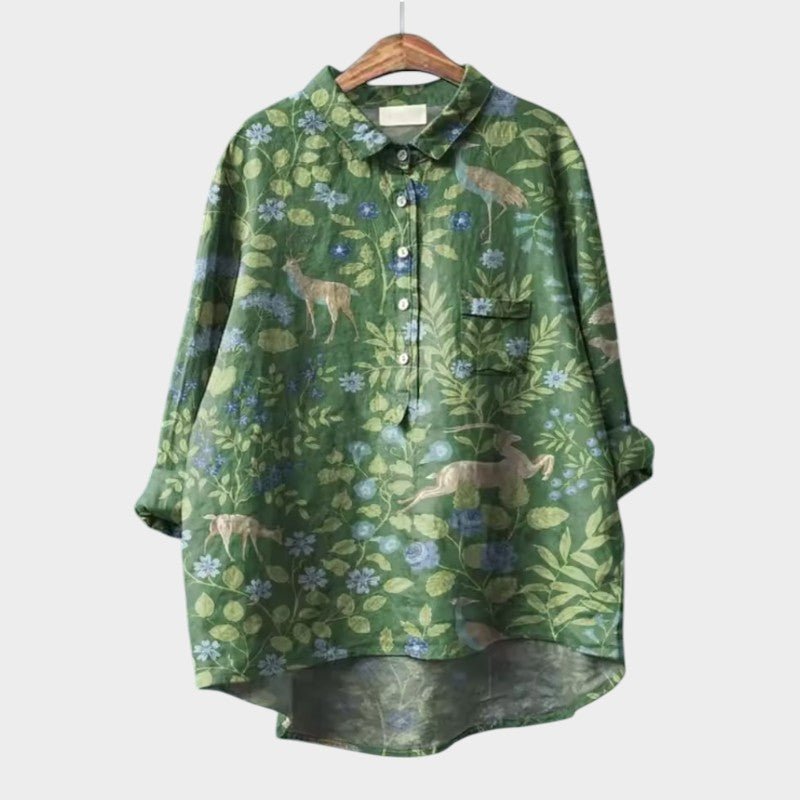 Blouse Élégante à Manches Courtes pour Femmes - Marie Montel