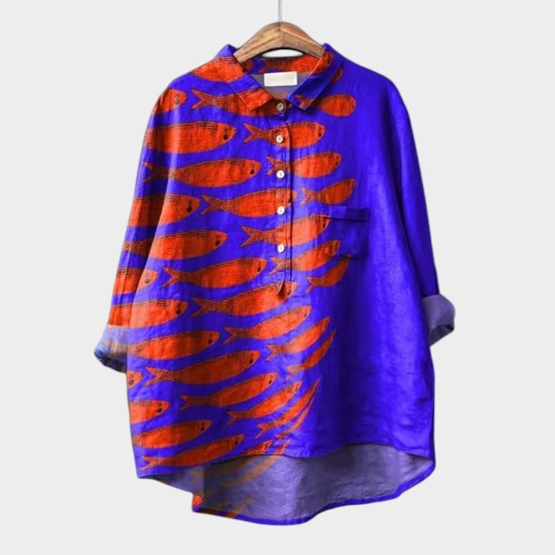 Blouse Élégante à Manches Courtes pour Femmes - Marie Montel