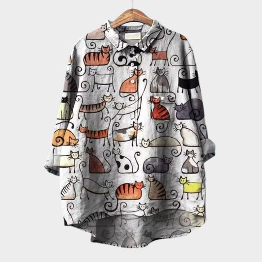 Blouse Élégante à Manches Courtes pour Femmes - Marie Montel