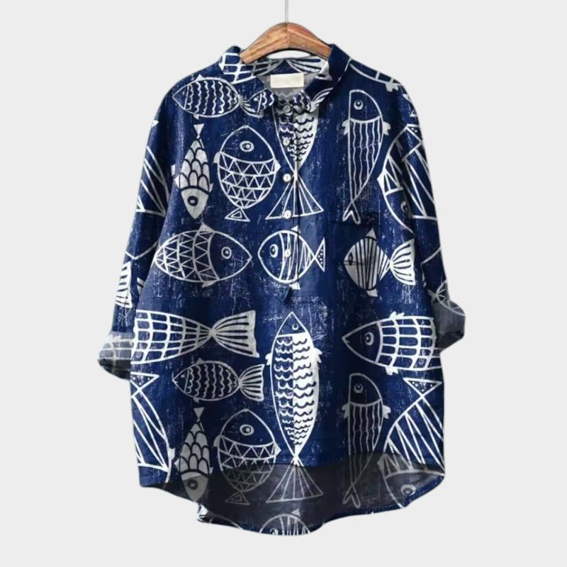 Blouse Élégante à Manches Courtes pour Femmes - Marie Montel
