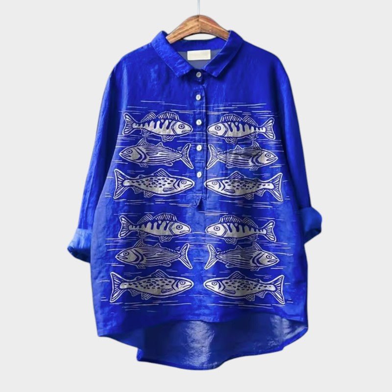 Blouse Élégante à Manches Courtes pour Femmes - Marie Montel