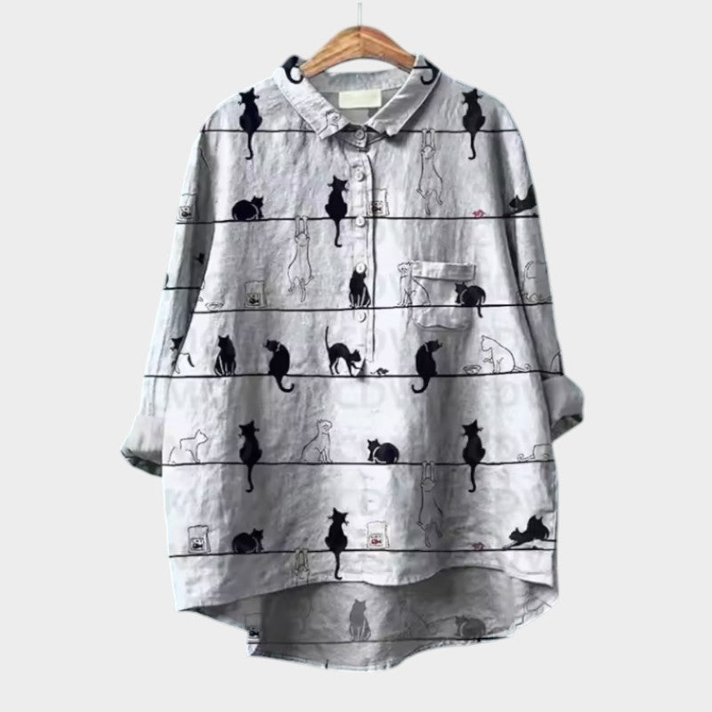 Blouse Élégante à Manches Longues pour Femmes - Marie Montel