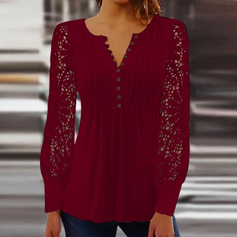 Blouse Élégante à Manches Longues pour Femmes - Marie Montel
