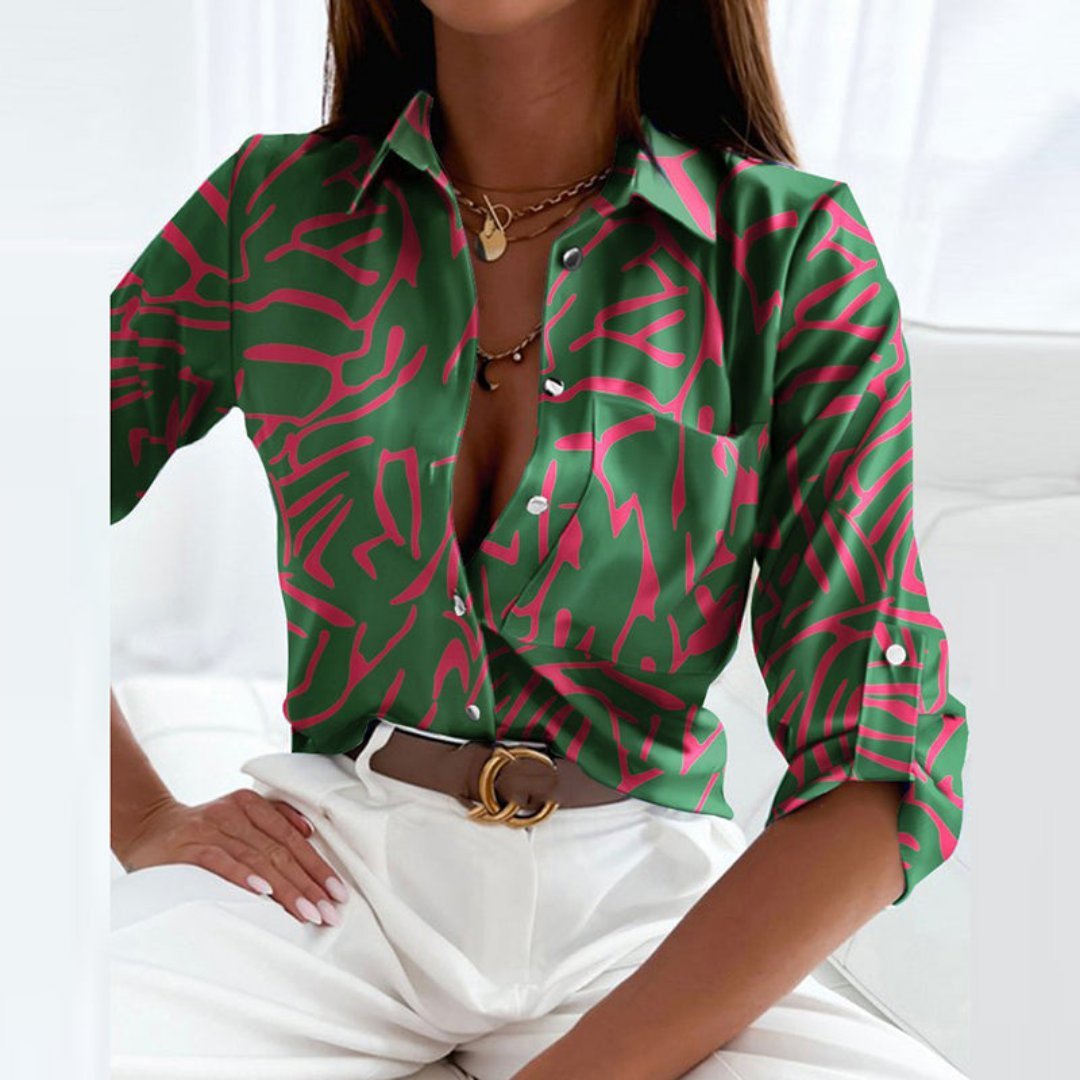 Blouse Élégante à Motif pour Femmes - Marie Montel