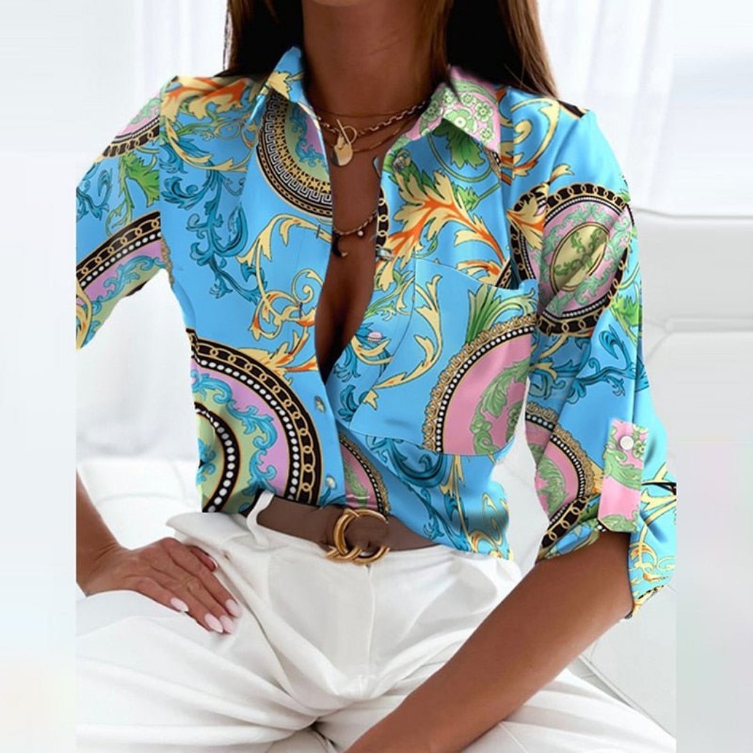 Blouse Élégante à Motif pour Femmes - Marie Montel