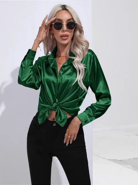 Blouse Élégante en Satin pour Femmes - Marie Montel