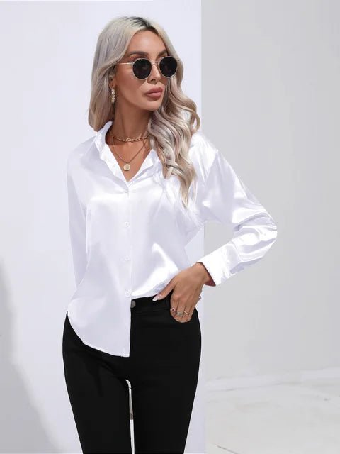 Blouse Élégante en Satin pour Femmes - Marie Montel