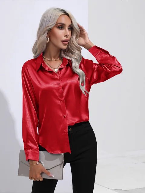 Blouse Élégante en Satin pour Femmes - Marie Montel
