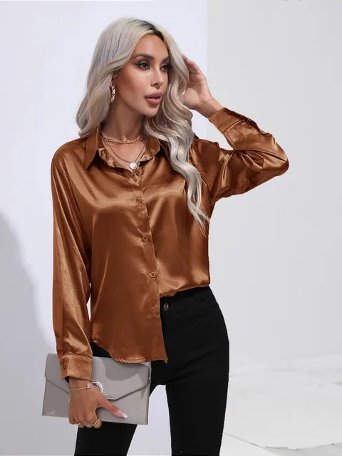 Blouse Élégante en Satin pour Femmes - Marie Montel