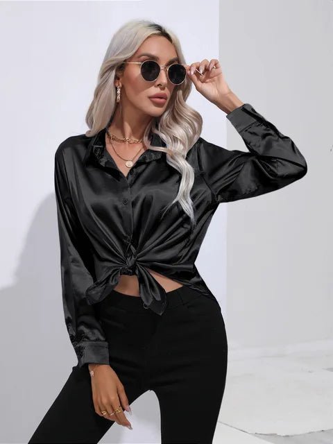 Blouse Élégante en Satin pour Femmes - Marie Montel