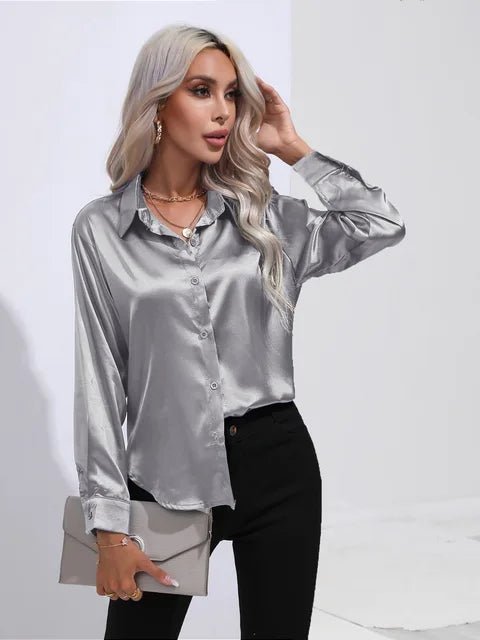 Blouse Élégante en Satin pour Femmes - Marie Montel