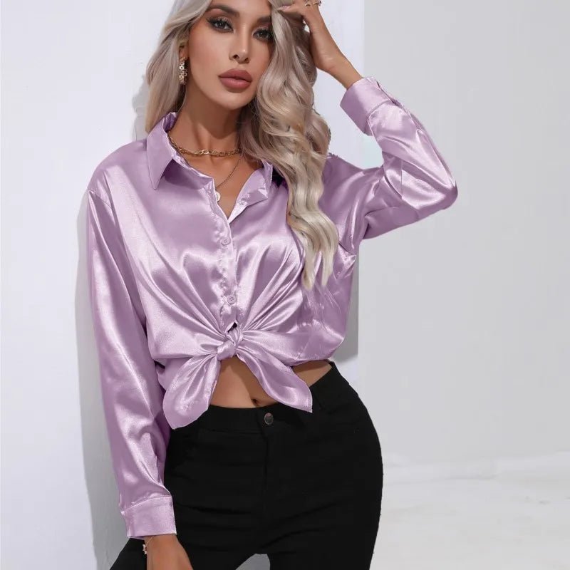 Blouse Élégante en Satin pour Femmes - Marie Montel
