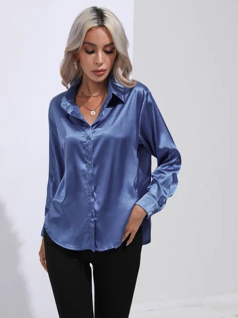 Blouse Élégante en Satin pour Femmes - Marie Montel