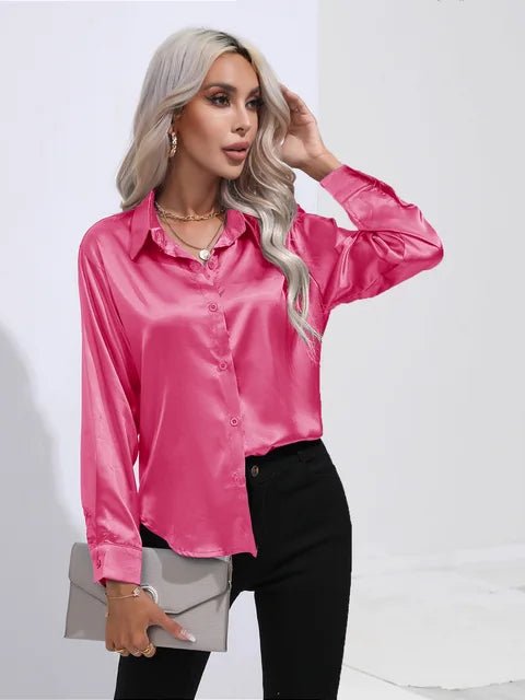 Blouse Élégante en Satin pour Femmes - Marie Montel