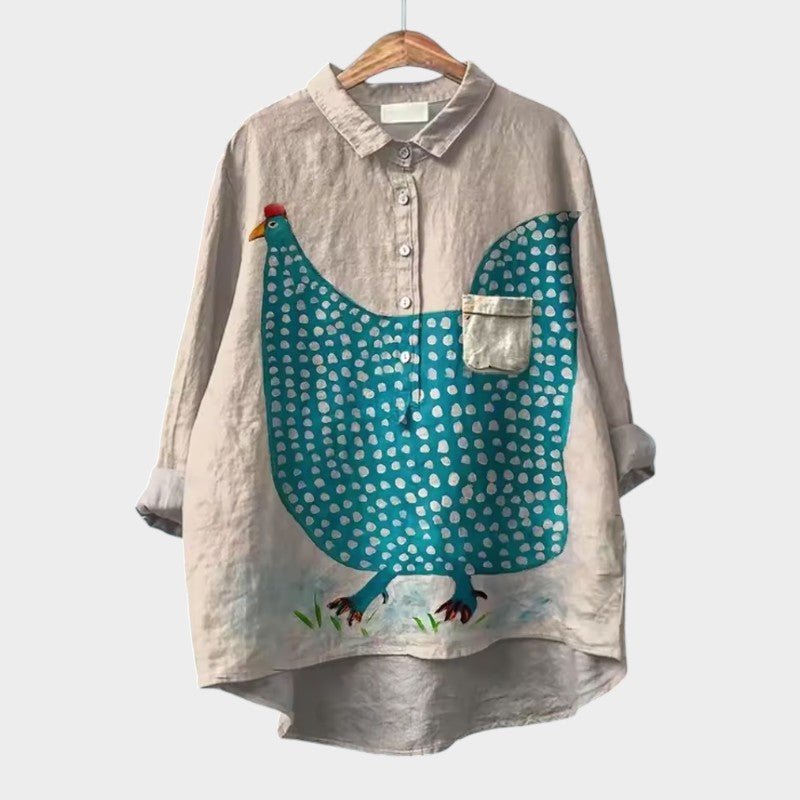 Blouse Élégante Imprimée pour Femmes - Marie Montel