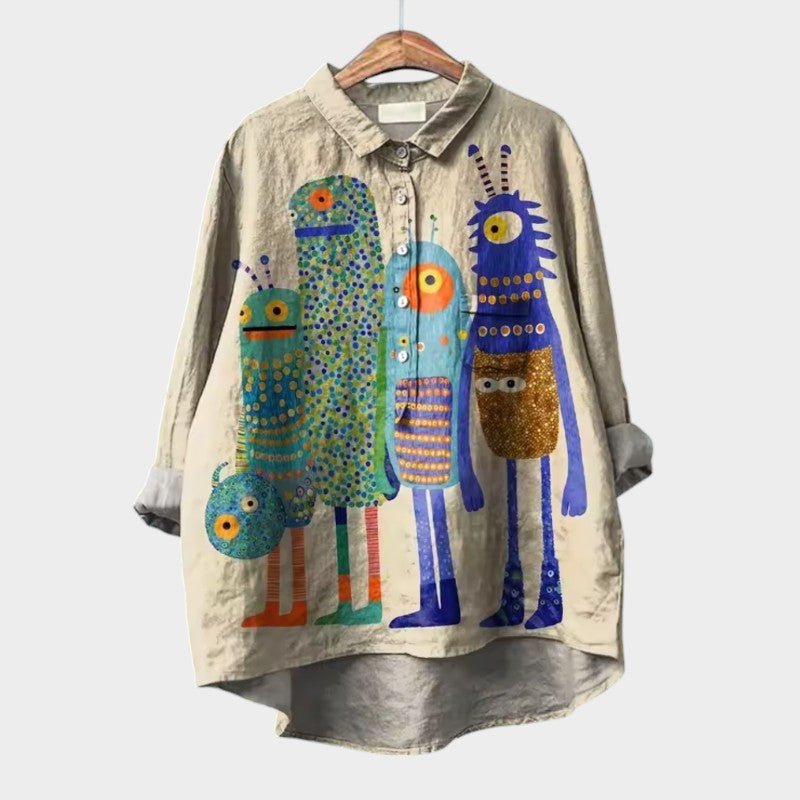 Blouse Élégante Imprimée pour Femmes - Marie Montel