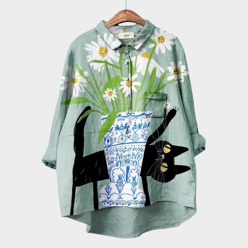 Blouse Élégante Imprimée pour Femmes - Marie Montel