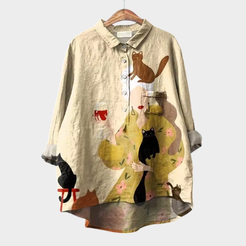 Blouse Élégante Imprimée pour Femmes - Marie Montel
