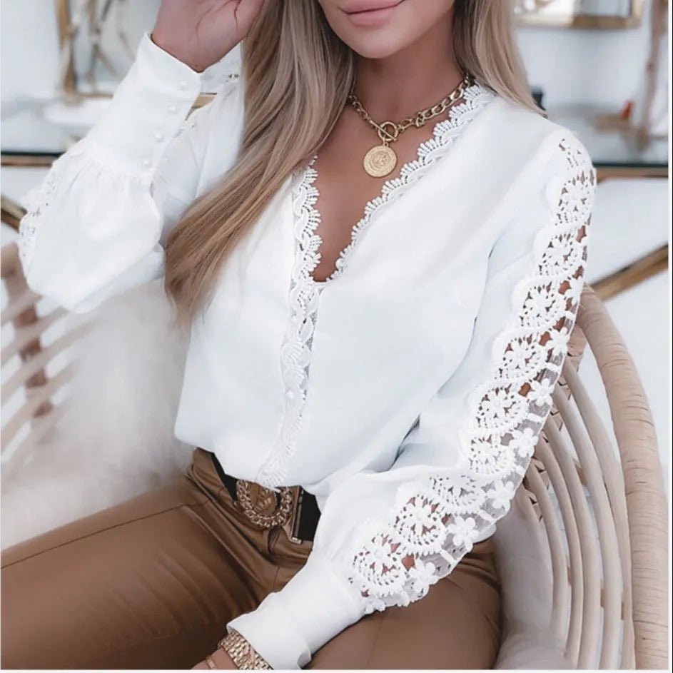 Bluse Élégante à Manches Longues pour Femmes - Marie Montel