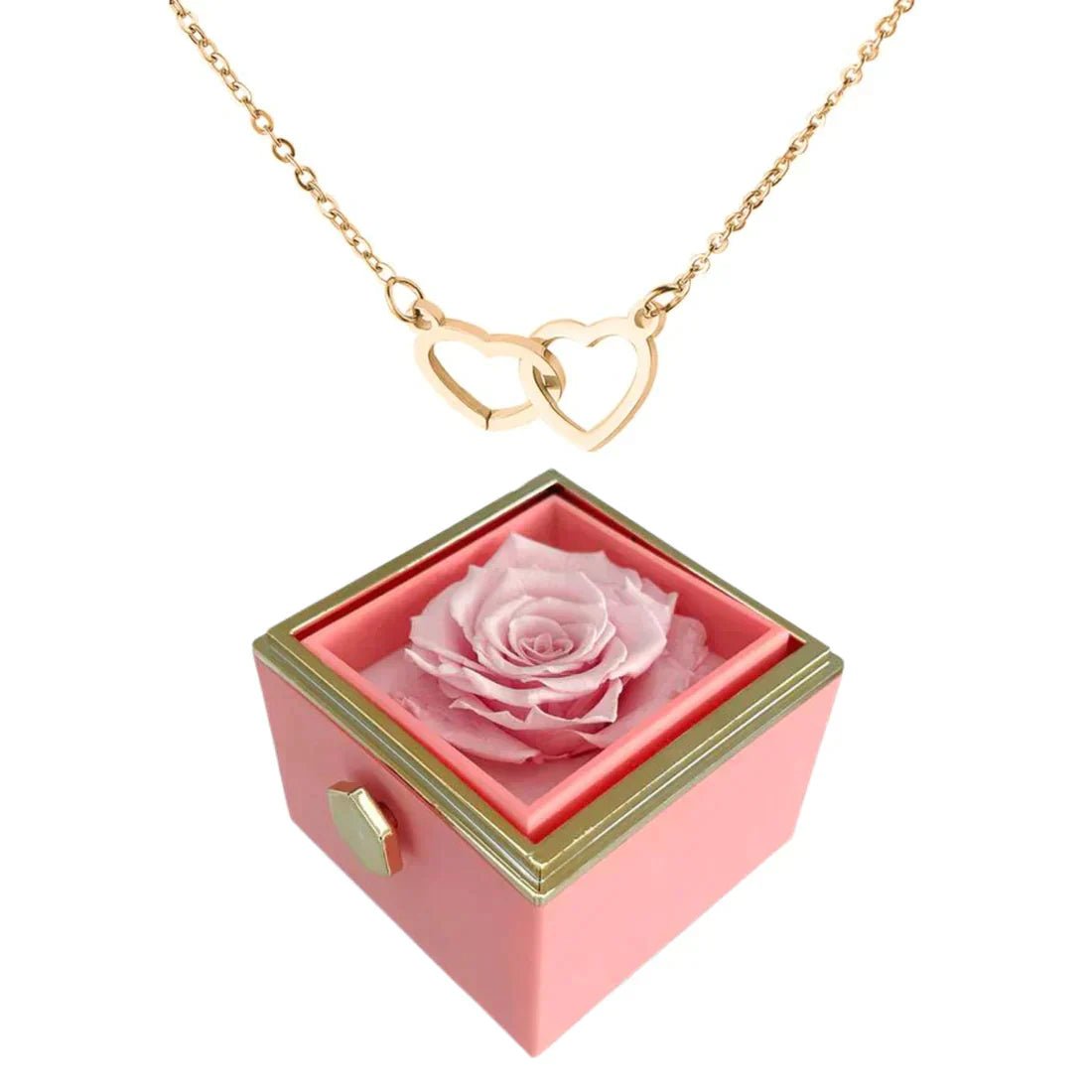 Boîte de Roses Éternelles avec Collier Élégant pour Femmes - Marie Montel