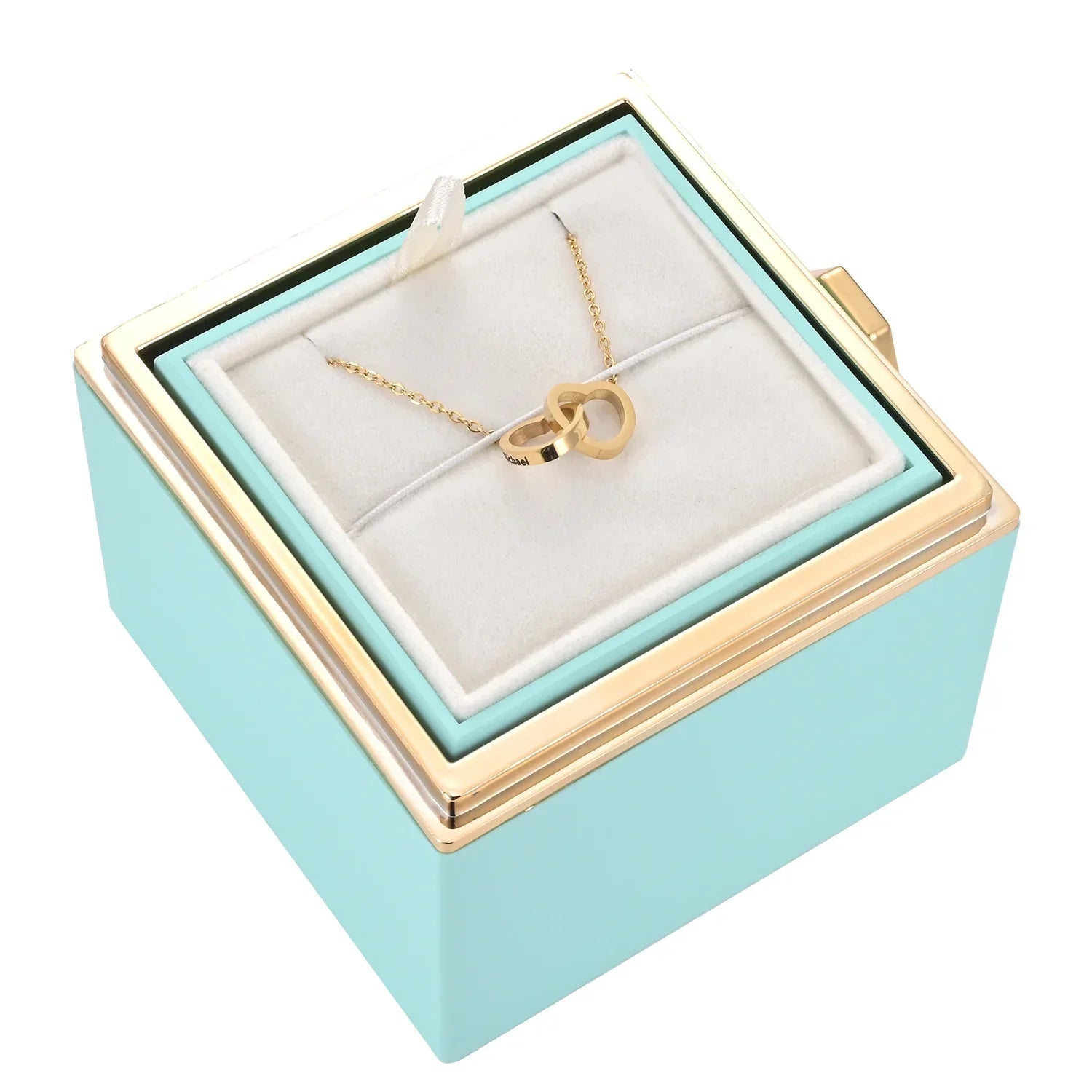 Boîte de Roses Éternelles avec Collier Élégant pour Femmes - Marie Montel