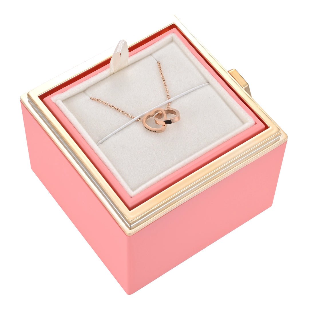 Boîte de Roses Éternelles avec Collier Élégant pour Femmes - Marie Montel