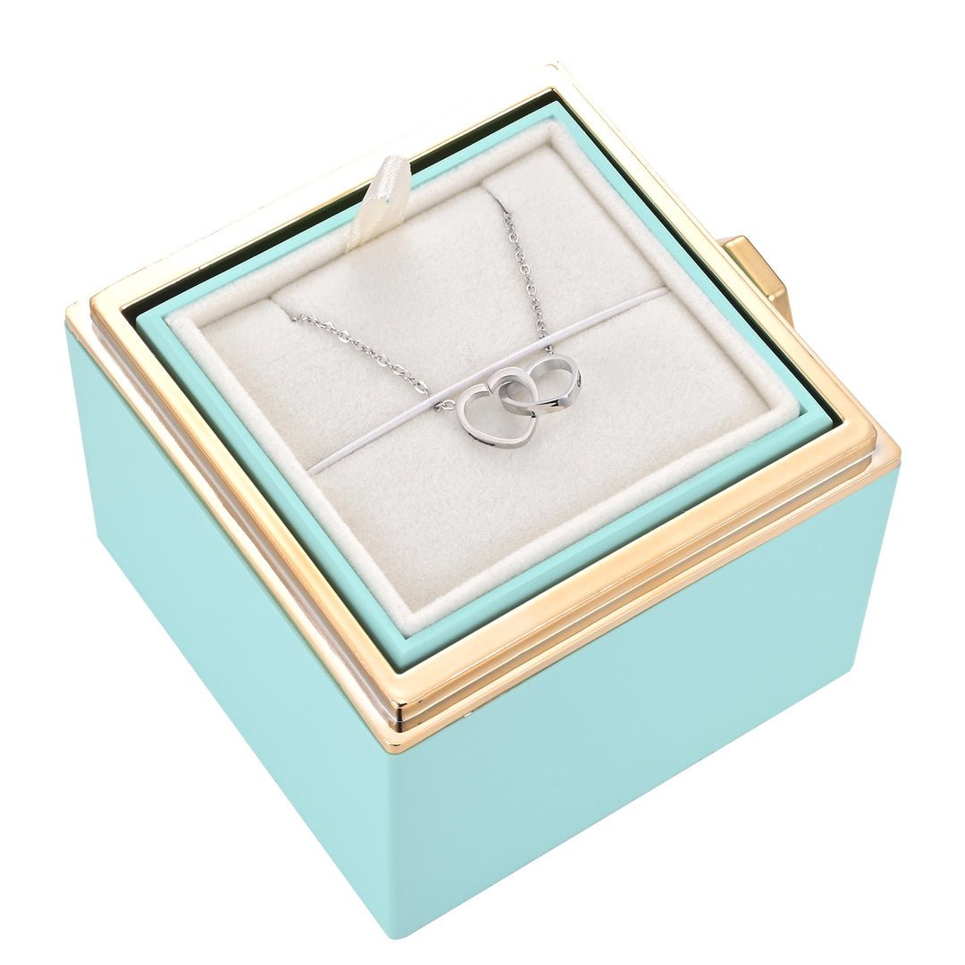 Boîte de Roses Éternelles avec Collier Élégant pour Femmes - Marie Montel