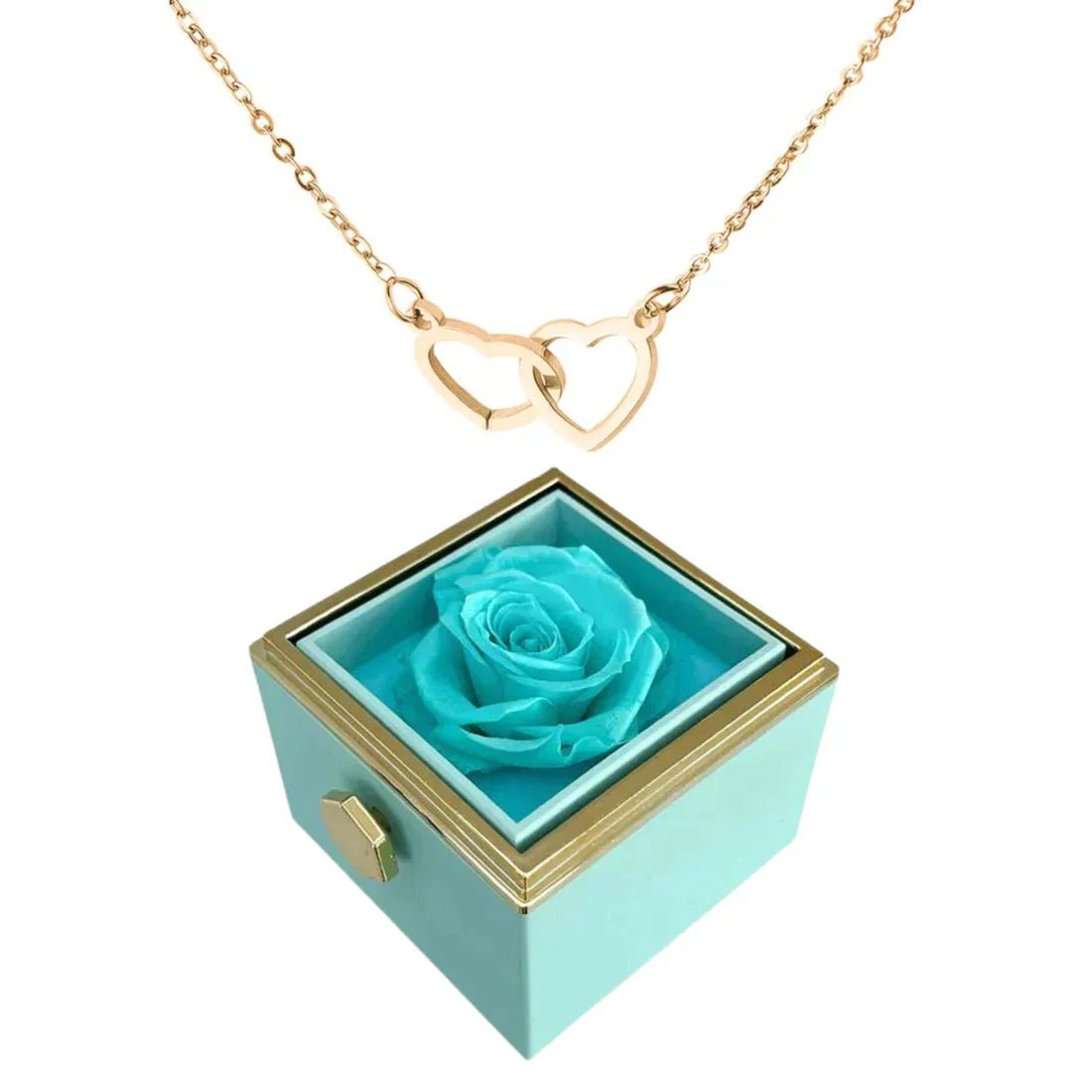 Boîte de Roses Éternelles avec Collier Élégant pour Femmes - Marie Montel