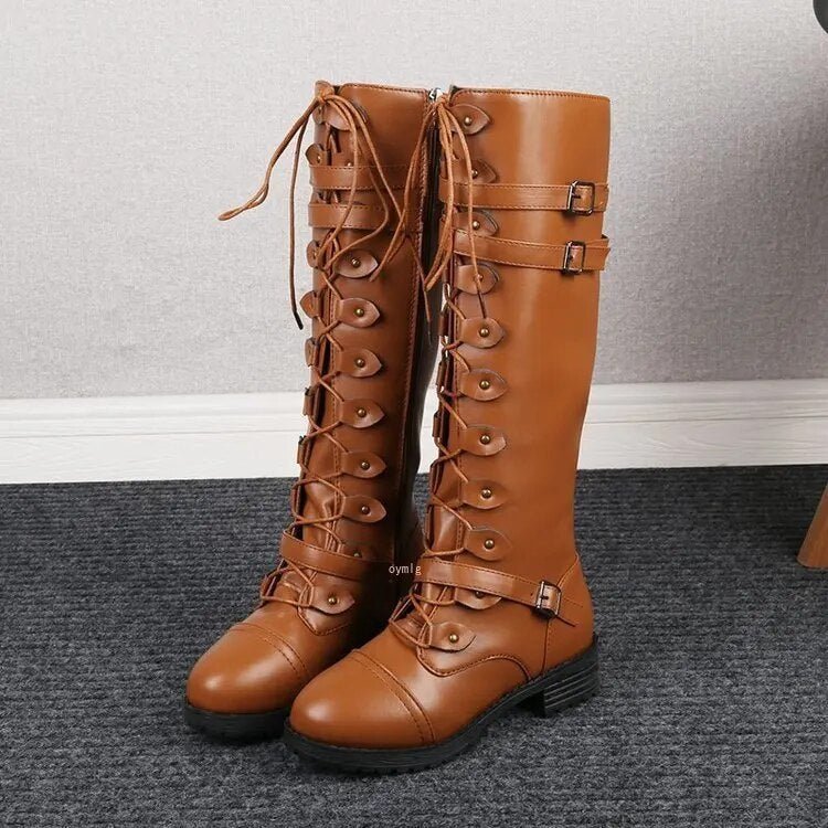 Bottes à Lacets Rétro pour Femmes - Marie Montel