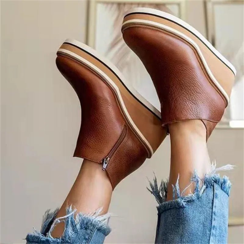 Bottes Chic en Cuir pour Femmes - Marie Montel