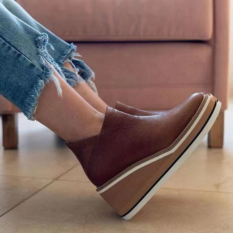 Bottes Chic en Cuir pour Femmes - Marie Montel