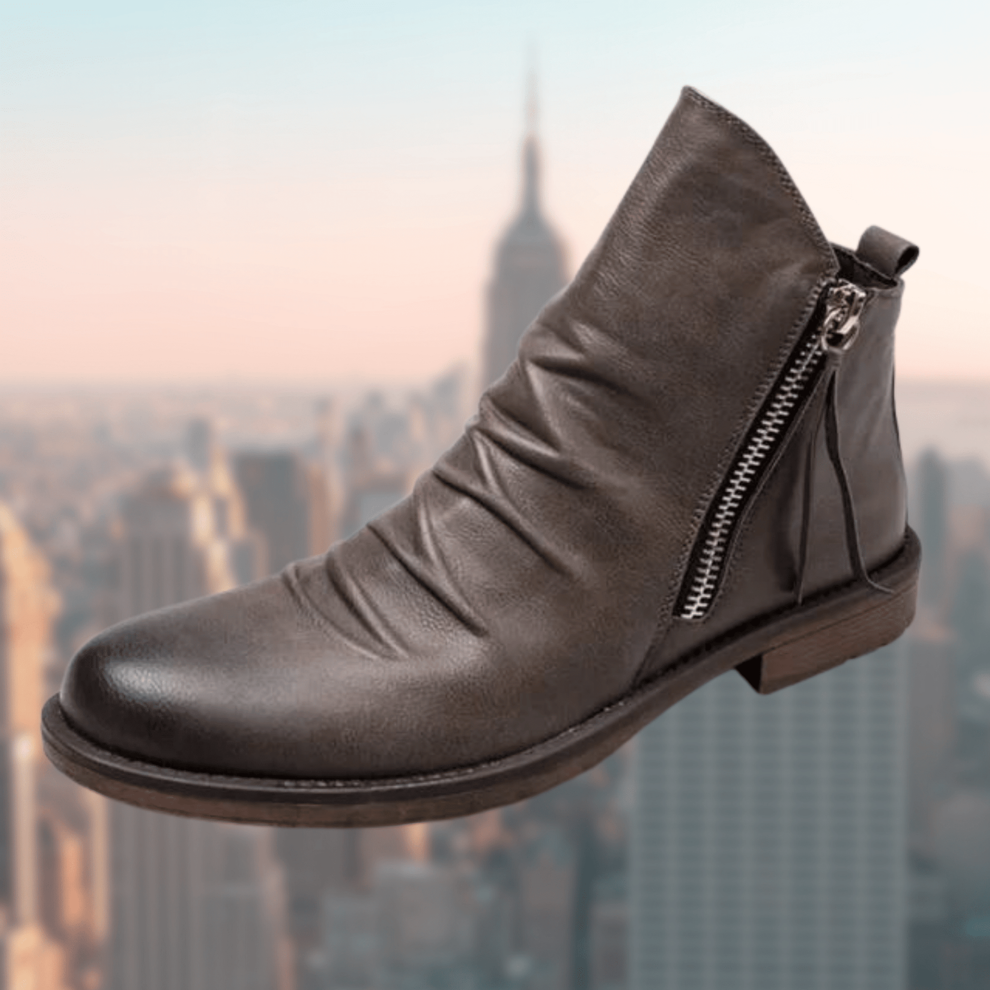 Bottes Chic pour Hommes en Cuir - Marie Montel