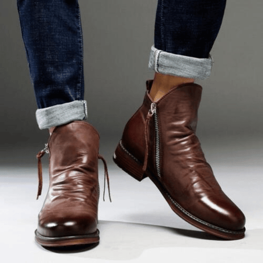 Bottes Chic pour Hommes en Cuir - Marie Montel